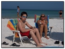Billy and Alicia at the Beach